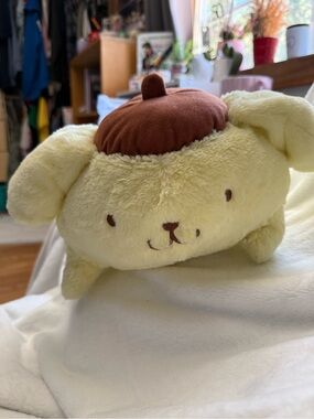 Hello Kitty Plush Toy in Cream with Brown Beret